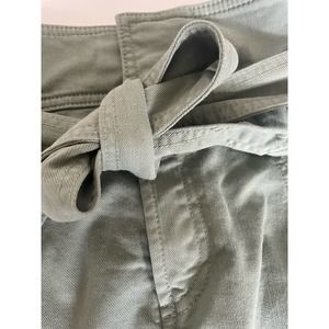 Green utility-style skirt from the Loft size 10